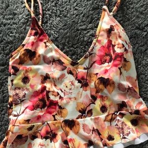 Kortni Jeane pink floral small scoop